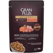 Ração Úmida GranPlus Gourmet Sachê Salmão & Frango para Cães Adultos - 100 g