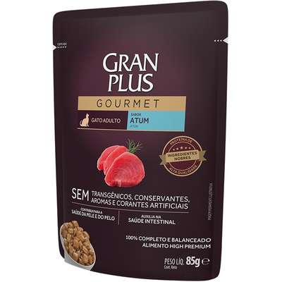 Ração Úmida GranPlus Sachê Atum para Gatos Adultos