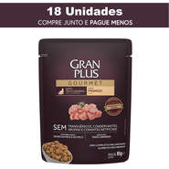 Ração Úmida GranPlus Sachê Gourmet Trato Urinário Frango para Gatos Adultos - 18 Unidades