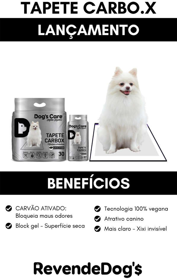 Tapete Higiênico Dog's Care Carbox para Cães Filhotes e Adultos - 6 Unidades