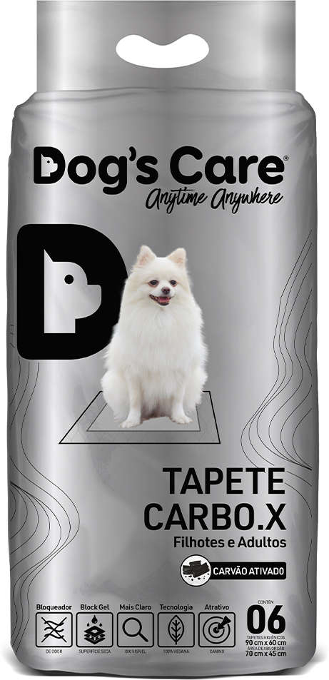 Tapete Higiênico Dog's Care Carbox para Cães Filhotes e Adultos - 6 Unidades