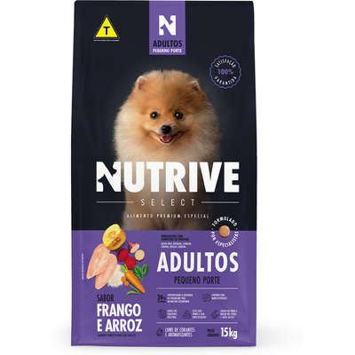 Ração Seca Nutrive Select Frango e Arroz para Cães Adultos Porte Pequeno