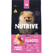 Ração Seca Nutrive Select Frango e Arroz para Cães Filhotes Porte Pequeno - 1Kg
