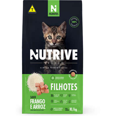 Ração Seca Nutrive Select Frango e Arroz Gatos Filhotes