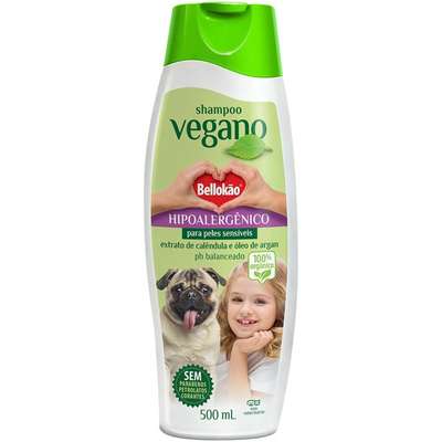 Shampoo Bellokão Vegano Hipoalergênico para Peles Sensíveis