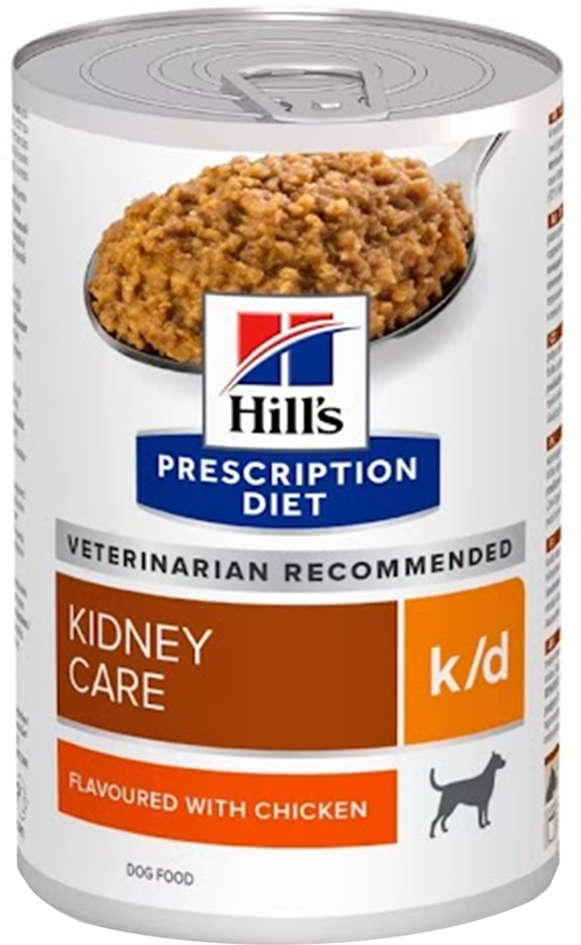 Ração Úmida Hill's Prescription Diet Lata k/d Cuidado Renal para Cães - 370 g