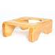 Comedouro Madeira com Bowl em Inox Modelo 1