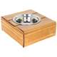 Comedouro Madeira com Bowl em Inox Modelo 2