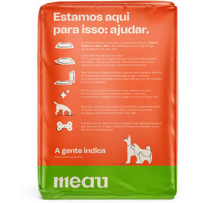 Tapete Higiênico Meau Cheirinho Cítrico Slim para cachorro 120