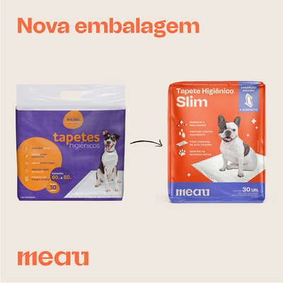 Tapete Higiênico Meau Slim para cachorro 120 Unidades | Petlove