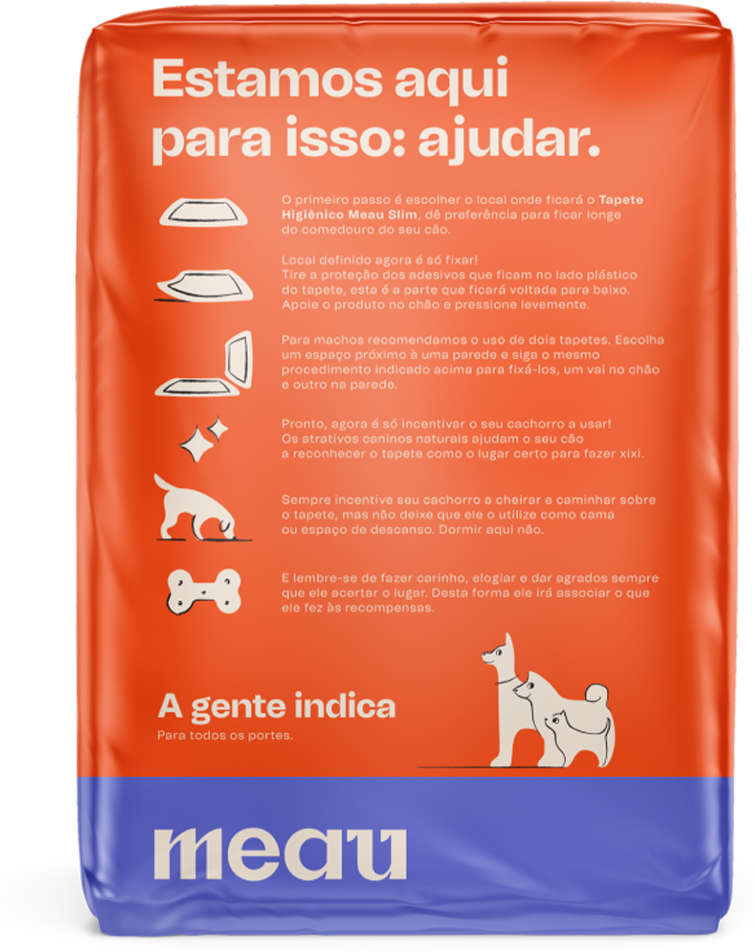 Tapete Higiênico Meau Slim para Cães - 30 Unidades