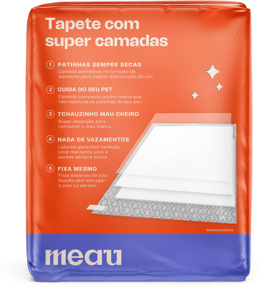 Tapete Higiênico Meau Slim para Cães - 30 Unidades