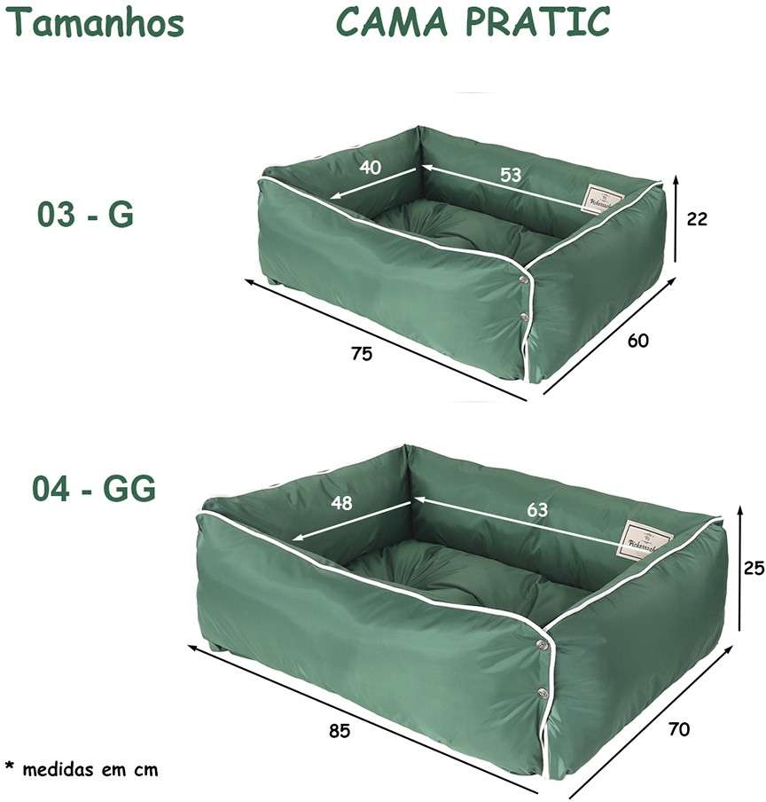 Cama Pickorruchos Militar Pratic - Tam. 03