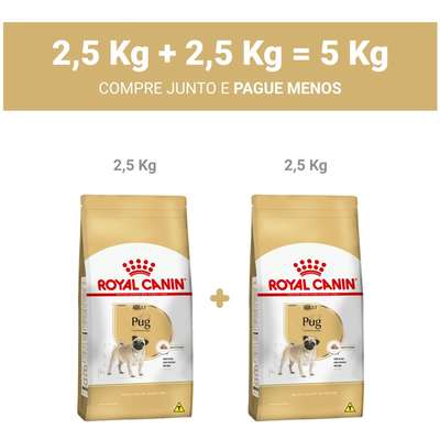 Ração Royal Canin para Cães Adultos da Raça Pug