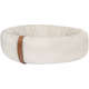 Cama Lush Off-White com Tag Caramelo para Gatos