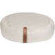 Cama Lush Off-White com Tag Caramelo para Gatos