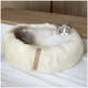 Cama Soft Wool Smartbed Off-White com Tag Fendi para Gatos