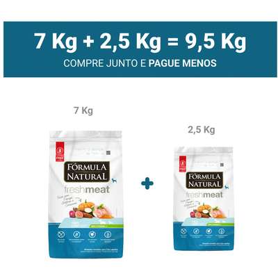 Ração Seca Fórmula Natural Fresh Meat Cães Light Raças Mini e Pequena