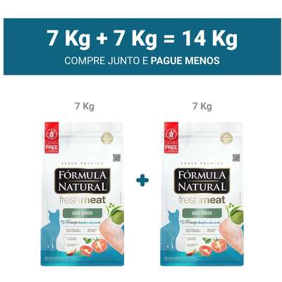 Ração Seca Fórmula Natural Fresh Meat Gatos Sênior