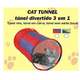 Túnel Divertido para Gatos 3 em 1 - Tianyuang