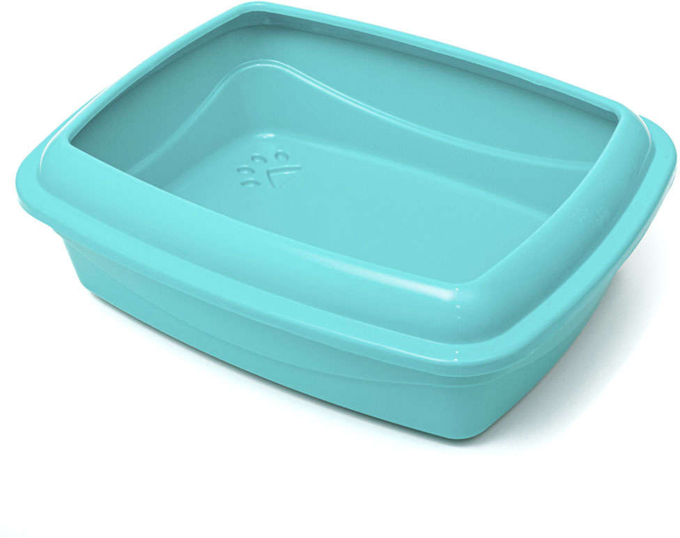 Bandeja Higiênica Pet Injet Master Cat Com Borda Design Tiffany - Tam. Único
