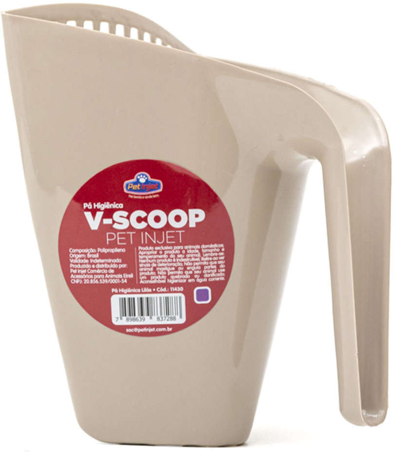 Pá Higiênica Pet Injet V Scoop Furba Design Nude - Tam. Único