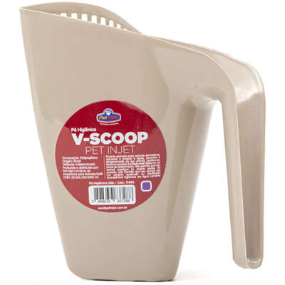 Pá Higiênica Pet Injet V Scoop Furba Design Nude
