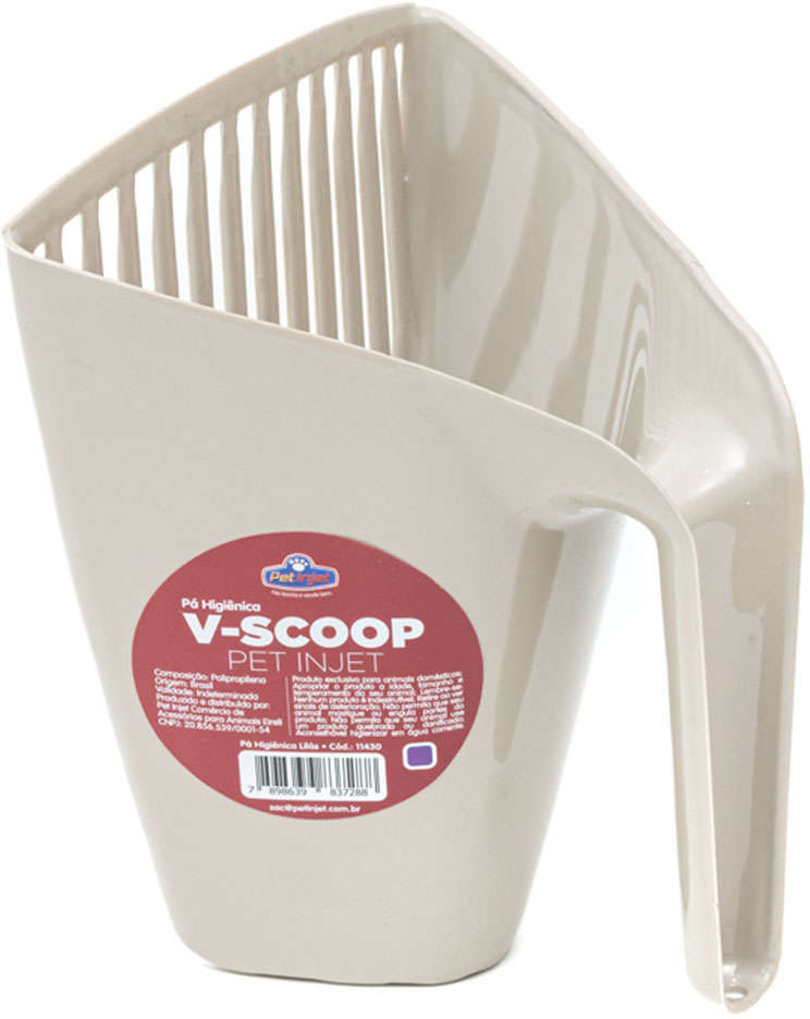 Pá Higiênica Pet Injet V Scoop Furba Design Nude - Tam. Único