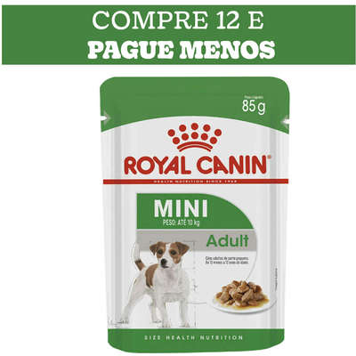 Ração Royal Canin Sachê Size Health Nutrition Wet para Cães Adultos Raças Pequenas