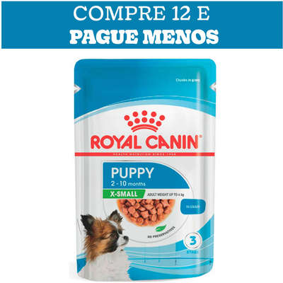 Ração Úmida Royal Canin Sachê X-small Puppy para Cães Filhotes de Porte Miniatura