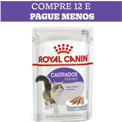Ração Úmida Royal Canin Sterilised Patê para Gatos Adultos Castrados