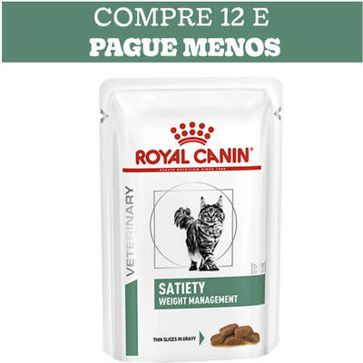 Ração Royal Canin Sachê Satiety Weight Management Para Gatos