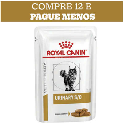 Ração Royal Canin Sachê para Gatos Veterinary Urinary S/O Feline Wet