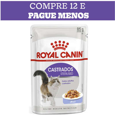 Ração Úmida Royal Canin Sterilised Jelly para Gatos Adultos Castrados