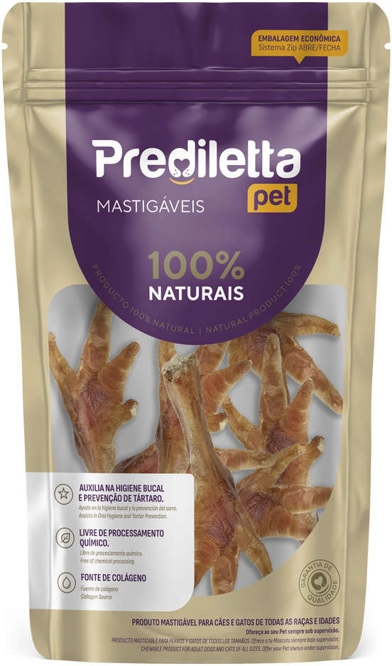 Petisco Prediletta Pet para Cães Pé de Frango - 7 Unidades