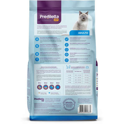 Ração Seca Prediletta Pet Carne e Vegetais para Gatos Adultos