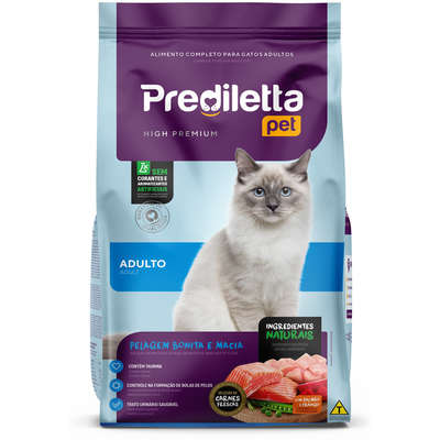 Ração Seca Prediletta Pet Carne e Vegetais para Gatos Adultos