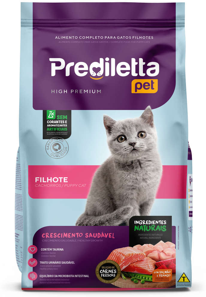 Ração Seca Prediletta Pet Carne e Vegetais para Gatos Filhotes - 10,1Kg