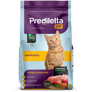 Ração Seca Prediletta Pet Salmão e Frango para Gatos Castrados - 10,1Kg