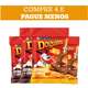 Kit Petisco Purina Doguitos para Cães Sabores Carne e Frango 65g - 4 Unidades