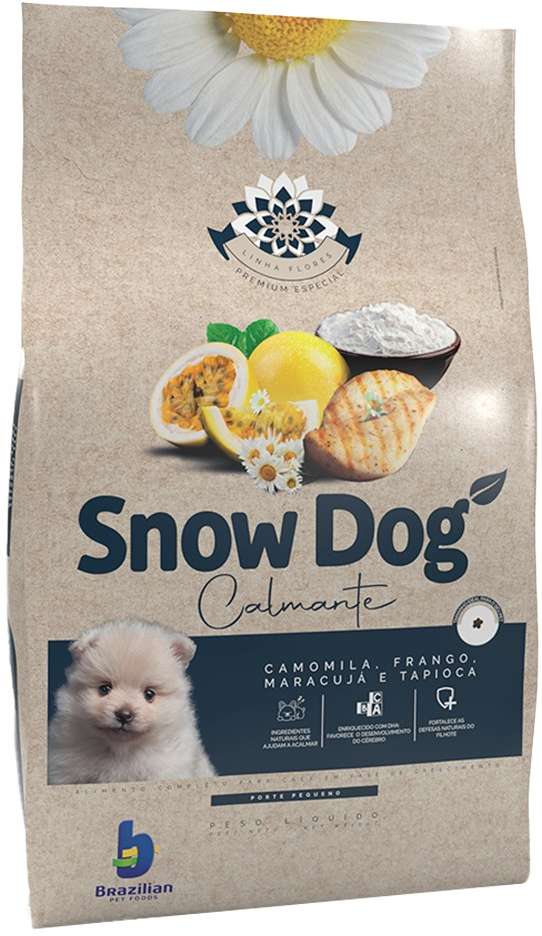Ração Seca Snow Dog Calmante para Cães Filhotes Porte Pequeno - 20Kg
