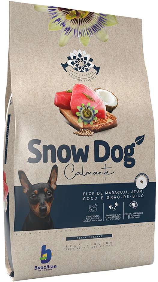 Ração Seca Snow Dog Flores Calmante para Cães Adultos Porte Pequeno - 10,1Kg