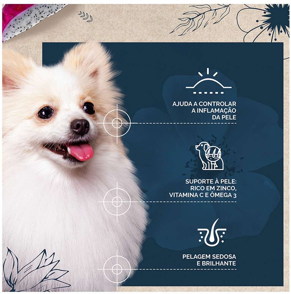Ração Seca Snow Dog Flores Cuidado da Pele para Cães Adultos Porte Pequeno - 10,1Kg