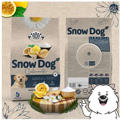 Ração Seca Snow Dog Flores Calmante para Cães Filhotes Porte Médio e Grande