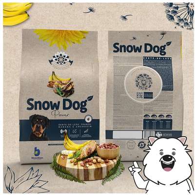 Ração Seca Snow Dog Flores Power para Cães Adultos Porte Médio e Grande