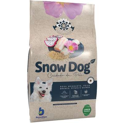 Ração Seca Snow Dog Flores Cuidado da Pele para Cães Adultos Porte Médio e Grande