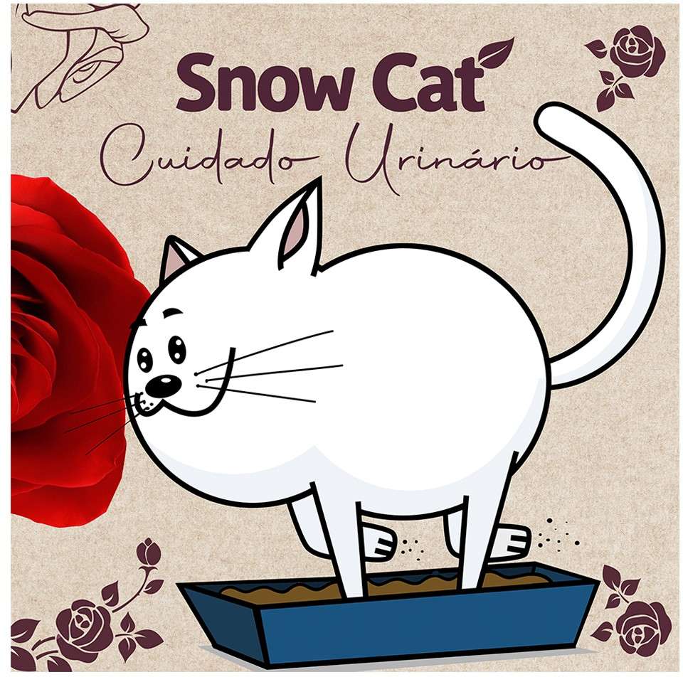 Ração Seca Snow Cat Flores Cuidado Urinário para Gatos Castrados - 10,1Kg