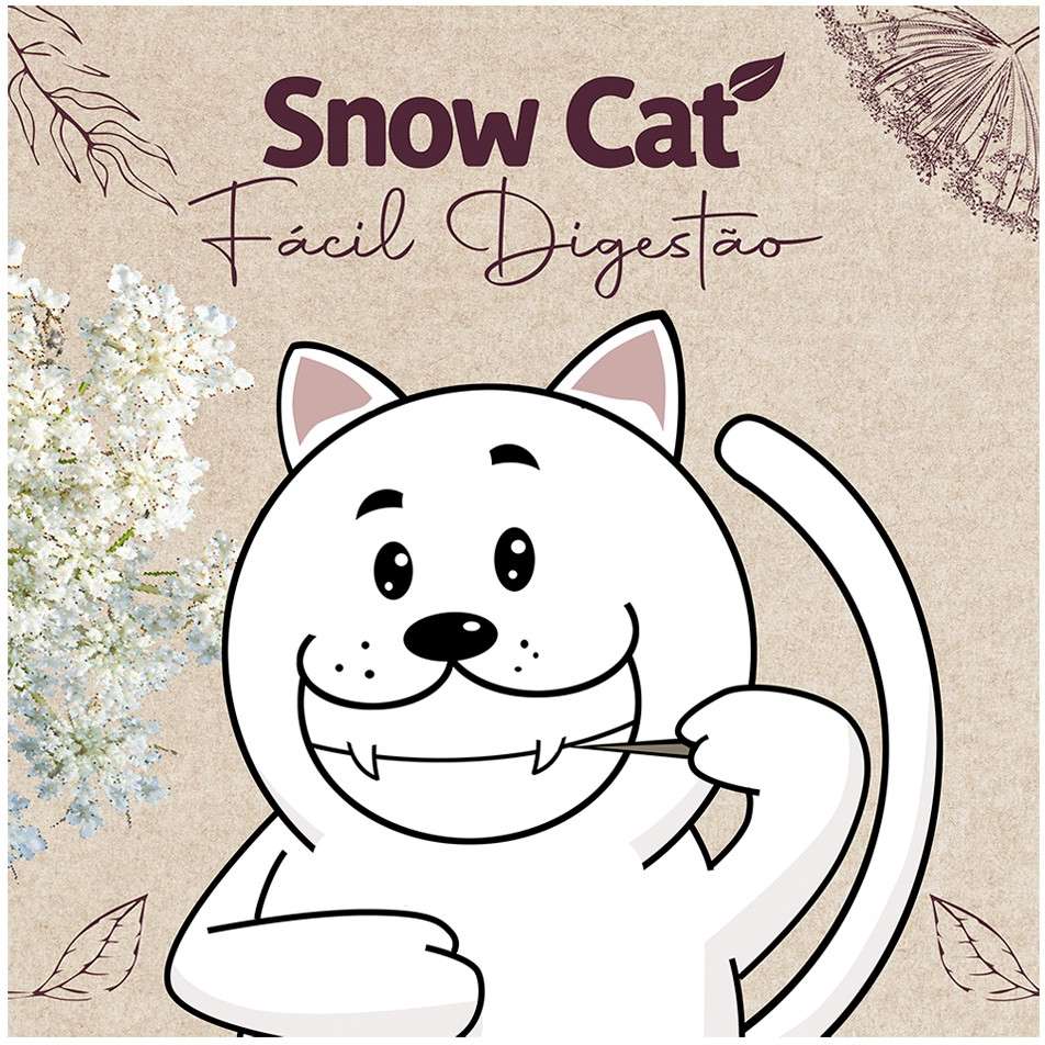 Ração Seca Snow Cat Flores Fácil Digestão para Gatos Adultos - 20Kg