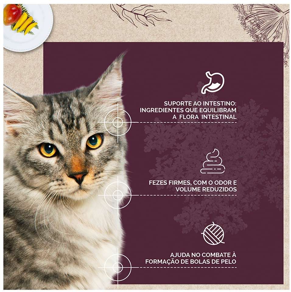 Ração Seca Snow Cat Flores Fácil Digestão para Gatos Adultos - 20Kg