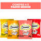 Kit Petisco Dreamies para Gatos Adultos Carne, Frango, Queijo e Salmão - 4 Unidades